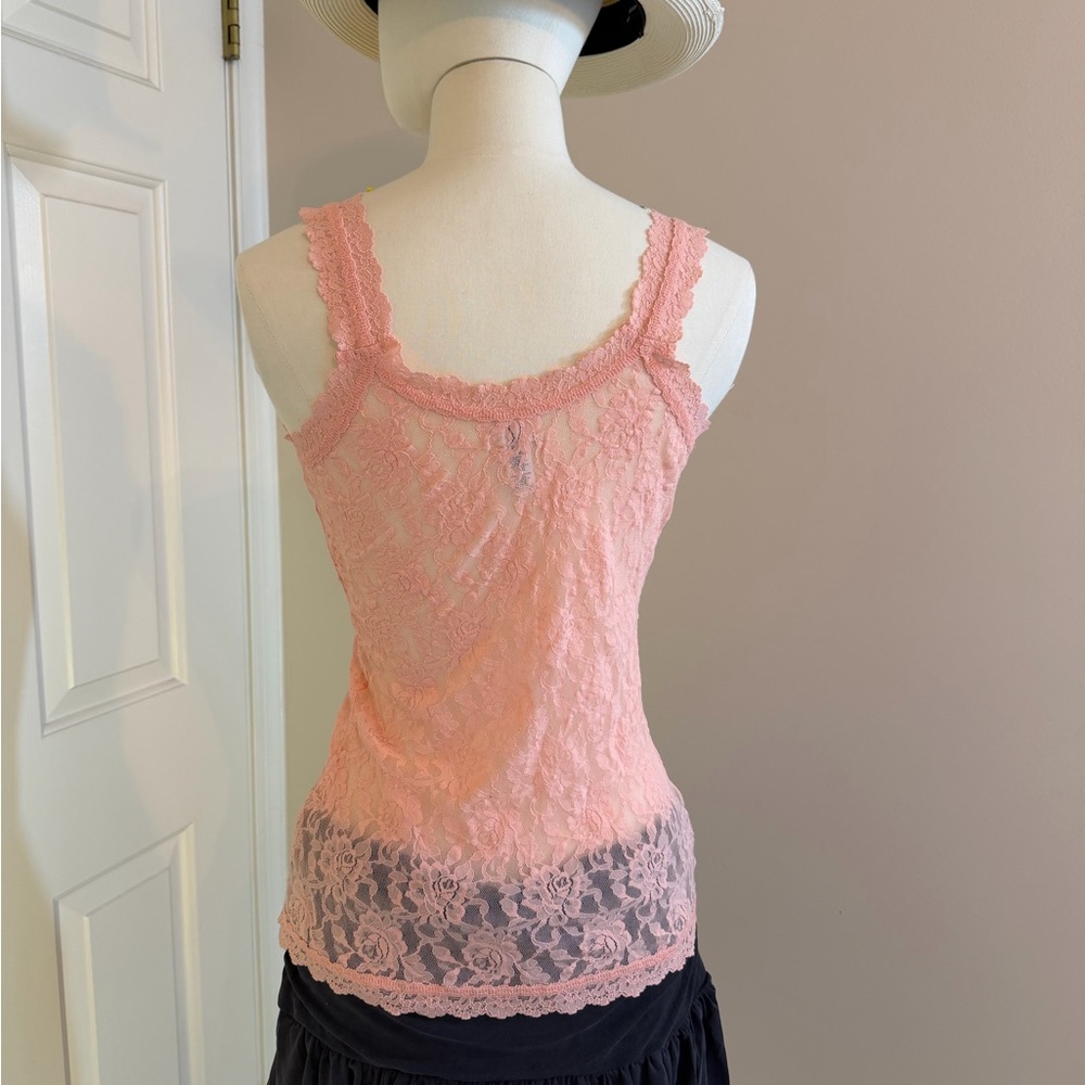 Hanky Panky Peach Lace Camisole Tank
